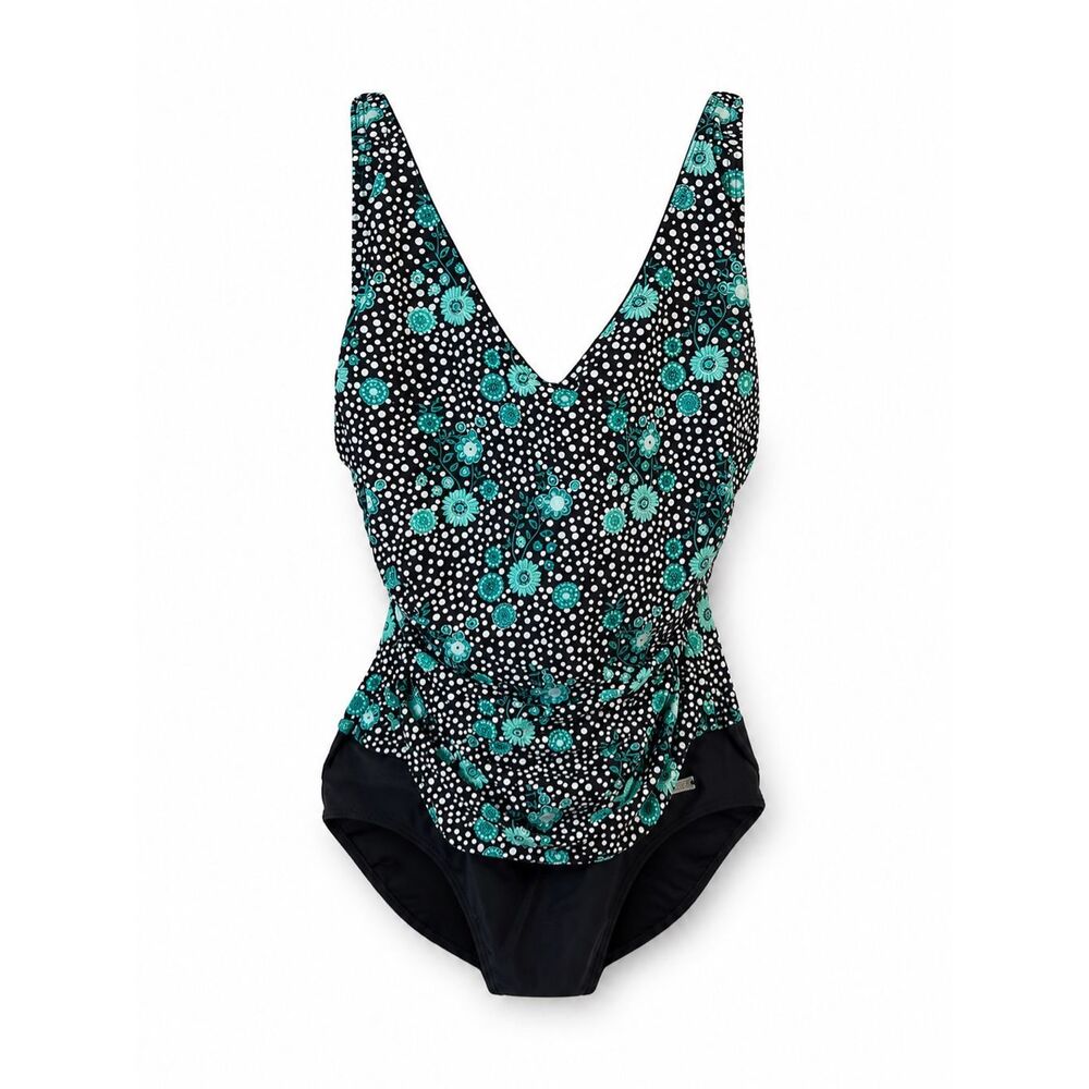 Lascana for Venus Size 14 One Piece Swimsuit Underwire Tummy Control Floral